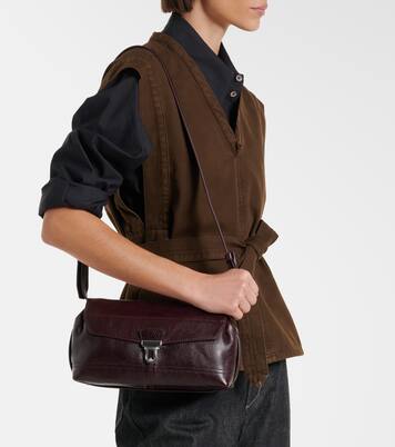 Gear Small leather shoulder bag | Lemaire