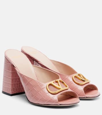 Mules VLogo en cuir | Valentino Garavani