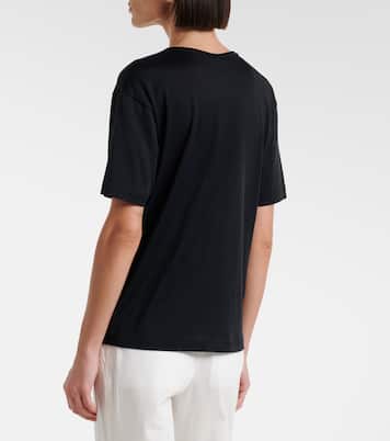 Cotton and silk jersey T-shirt | Toteme
