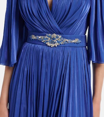 Verzierte Robe aus Lurex-Georgette | Costarellos