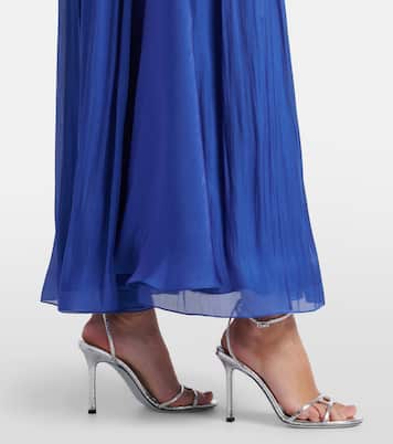 Verzierte Robe aus Lurex-Georgette | Costarellos