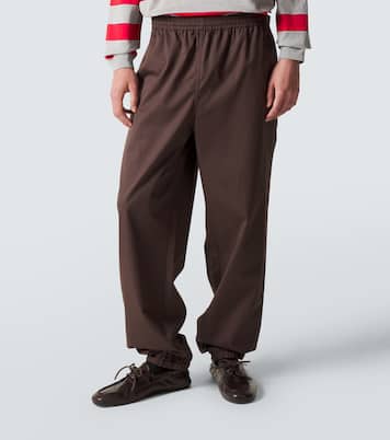 Cotton twill tapered pants | Miu Miu