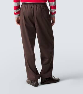 Cotton twill tapered pants | Miu Miu