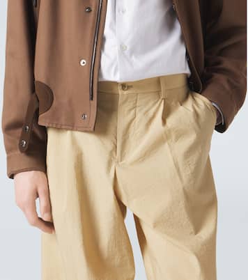Archivio cotton-blend straight pants | Giorgio Armani