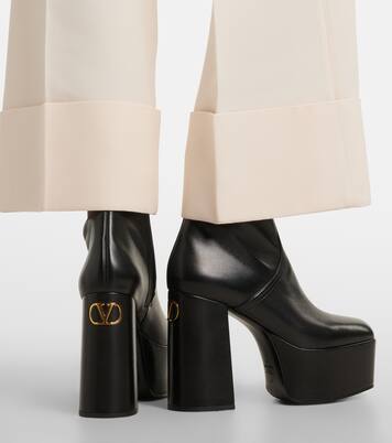  Ankle Boots Fawcette aus Leder | Valentino Garavani