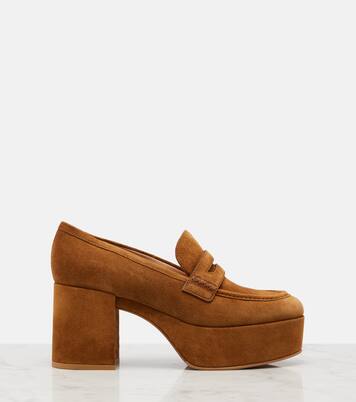 Jenna suede loafer pumps | Gianvito Rossi