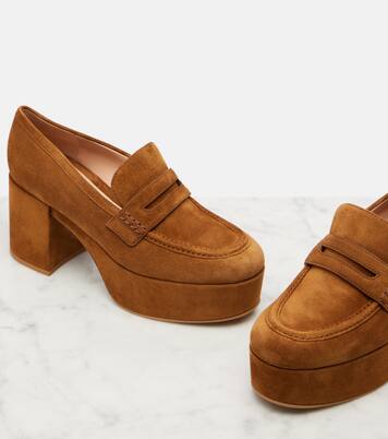 Jenna suede loafer pumps | Gianvito Rossi