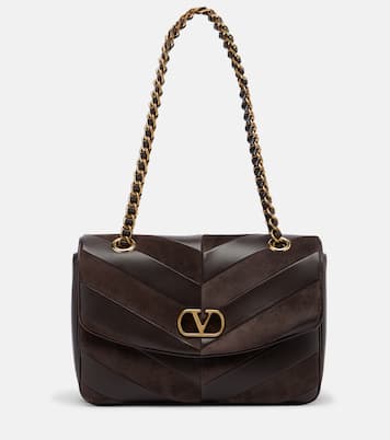 Djuna Medium chevron leather shoulder bag | Valentino Garavani
