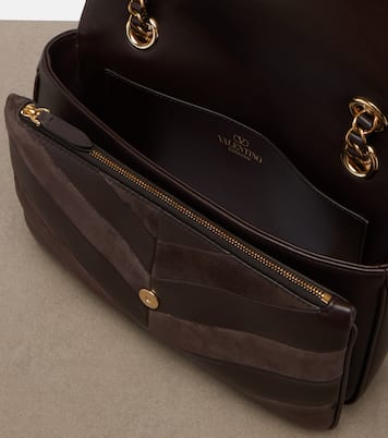 Djuna Medium chevron leather shoulder bag | Valentino Garavani