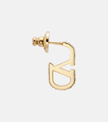 VLogo Signature Swarovski®-embellished earrings | Valentino