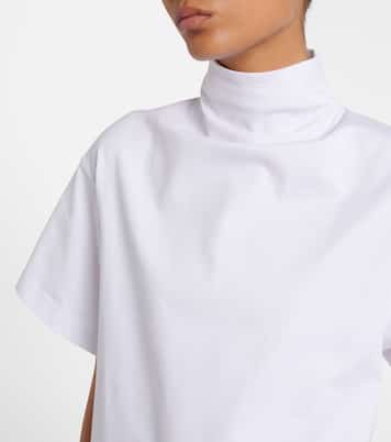 Asymmetric cotton jersey T-shirt | Alaïa
