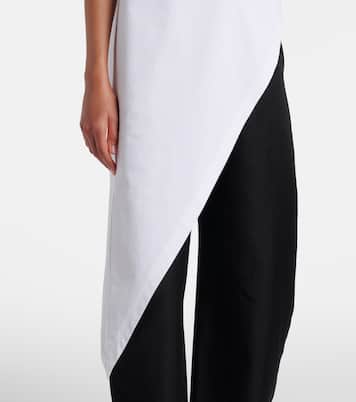 Asymmetric cotton jersey T-shirt | Alaïa