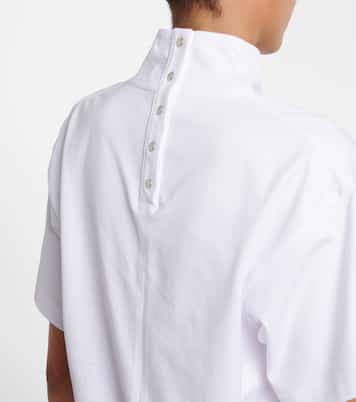 Asymmetric cotton jersey T-shirt | Alaïa