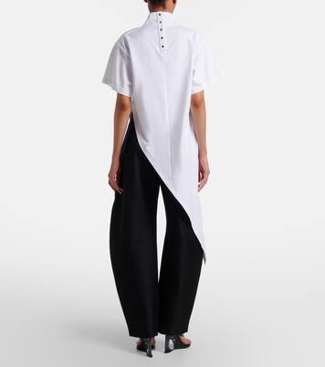 Asymmetric cotton jersey T-shirt | Alaïa