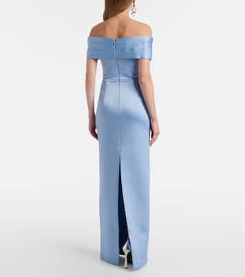 Kai off-shoulder satin gown | Rebecca Vallance