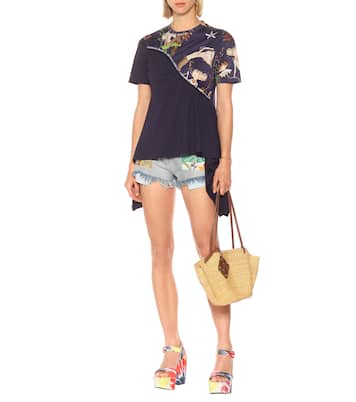 Paula's Ibiza Wedge-Sandalen aus Canvas | Loewe