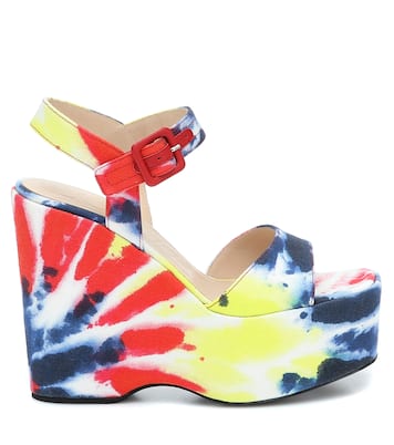 Paula's Ibiza Wedge-Sandalen aus Canvas | Loewe