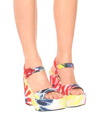 Paula's Ibiza Wedge-Sandalen aus Canvas | Loewe