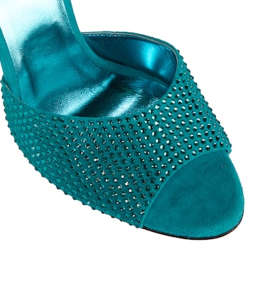 Pantoletten mit Kristallen | Paris Texas