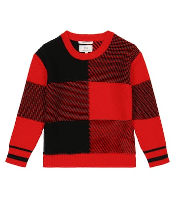 Jersey en mezcla de lana a cuadros | Woolrich Kids