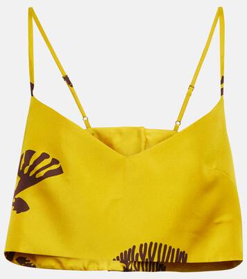 Cropped-Top Ezra aus Seide | Asceno