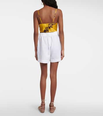 Cropped-Top Ezra aus Seide | Asceno