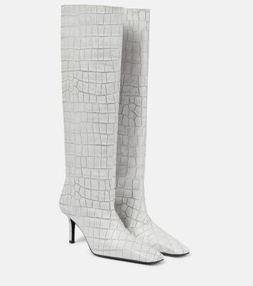 Botas altas de piel grabada | Acne Studios