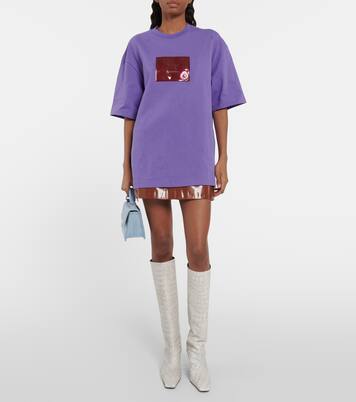 Botas altas de piel grabada | Acne Studios