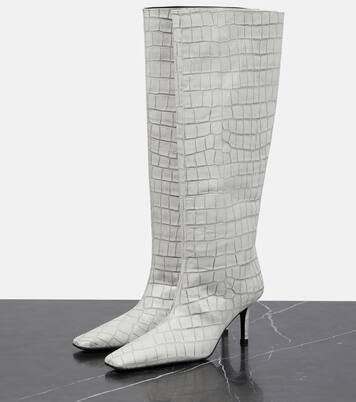 Botas altas de piel grabada | Acne Studios