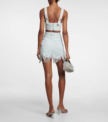 Cropped-Top aus Denim | Area