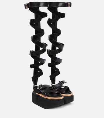 Sandalen aus Leder | Sacai