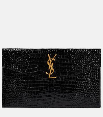 Uptown patent leather clutch | Saint Laurent