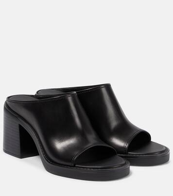 Leather mules | Miu Miu