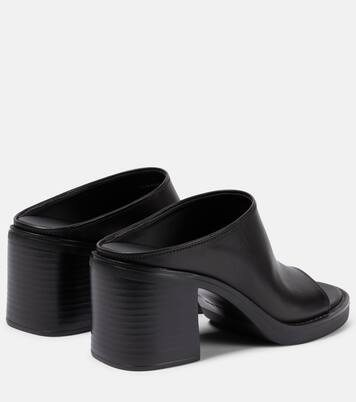 Leather mules | Miu Miu
