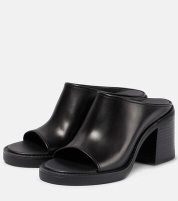 Leather mules | Miu Miu