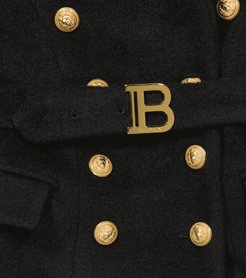 Wool and mohair coat | Balmain Kids