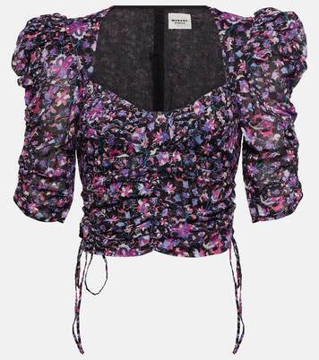Galaor floral cotton crop top | Marant Etoile