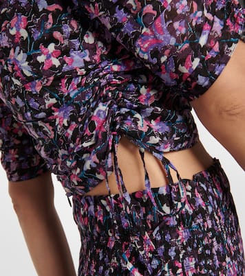 Galaor floral cotton crop top | Marant Etoile