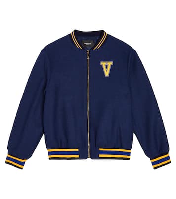 La Medusa wool-blend bomber jacket | Versace Kids