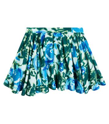 Floral cotton-blend skirt | Morley