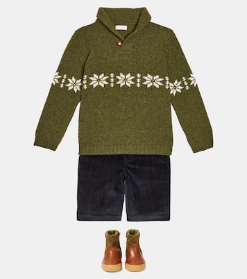 Thor quilted leather and suede boots | Petit Nord