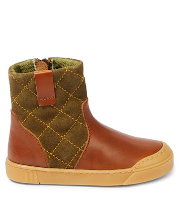 Thor quilted leather and suede boots | Petit Nord