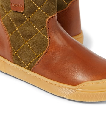 Thor quilted leather and suede boots | Petit Nord