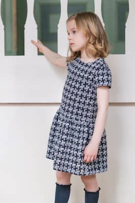Houndstooth tweed dress | Tartine et Chocolat