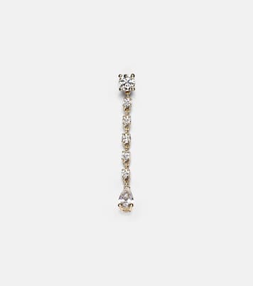 Olivia 18kt gold single earring with diamonds | Anita Ko