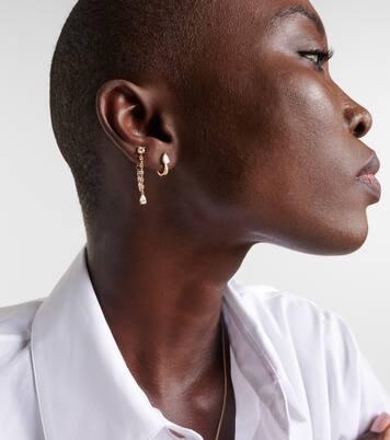 Olivia 18kt gold single earring with diamonds | Anita Ko