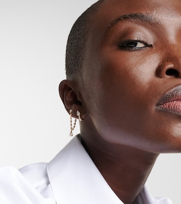 Olivia 18kt gold single earring with diamonds | Anita Ko