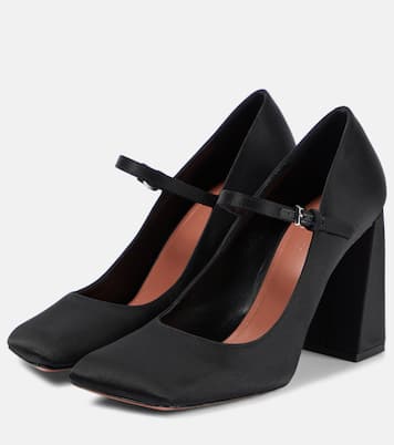 Pumps Charlotte 95 aus Satin | Amina Muaddi