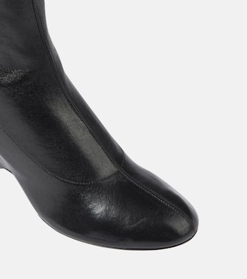 Apollo wedge leather ankle boots | Khaite