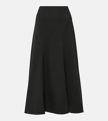 Wool-blend midi skirt | CO